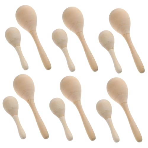 PartyKindom 12 Stück Teiliges Holz Maracas zum Bemalen DIY Musikinstrument Handbemalte Rasseln Geräuschvolle Lernspielzeuge für Frühe Musikalische und Kreative Hand Auge Koordination PartyKindom 12 Stück Teiliges Holz Maracas zum Bemalen DIY Musikinstrument Handbemalte Rasseln Geräuschvolle Lernspielzeuge für Frühe Musikalische und Kreative Hand Auge Koordination von PartyKindom