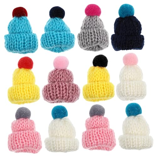 PartyKindom 12 Stück Teiliges Mini Strickmützen aus Wollgarn Multifunktionale Dekorative Mini Hüte für DIY Bastelprojekte Geschenkidee Hautfreundlich und Vielseitig Einsetzbar Zufällige Farbe PartyKindom 12 Stück Teiliges Mini Strickmützen aus Wollgarn Multifunktionale Dekorative Mini Hüte für DIY Bastelprojekte Geschenkidee Hautfreundlich und Vielseitig Einsetzbar Zufällige Farbe von PartyKindom
