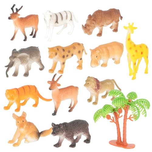 PartyKindom 12 Stück Teiliges Miniatur Wildtier Figuren aus Kunststoff Stabile Tiermodelle für Shower Dekorationen Waldtiere für Kuchen Deko und Party Zubehör PartyKindom 12 Stück Teiliges Miniatur Wildtier Figuren aus Kunststoff Stabile Tiermodelle für Shower Dekorationen Waldtiere für Kuchen Deko und Party Zubehör von PartyKindom