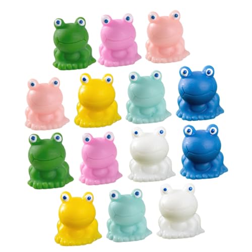 PartyKindom 14 Stück Teiliges Miniatur Frosch Figuren aus Resin Niedliche Gartendeko für Draußen und Drinnen Leichte Mini Frosch Statuen für Garten Desktop Auto und Puppenhaus Dekoration PartyKindom 14 Stück Teiliges Miniatur Frosch Figuren aus Resin Niedliche Gartendeko für Draußen und Drinnen Leichte Mini Frosch Statuen für Garten Desktop Auto und Puppenhaus Dekoration von PartyKindom