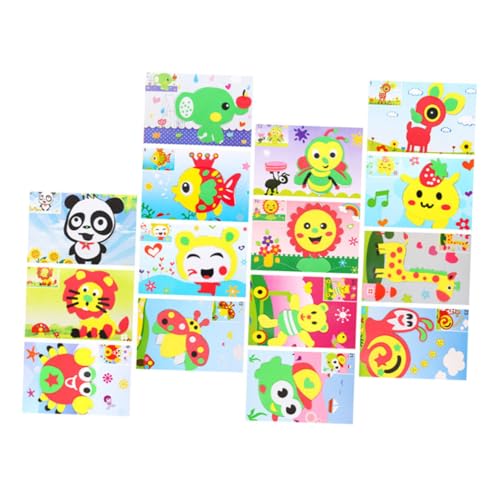 PartyKindom 15 Stück Teiliges Eva Sticker für Basteln Selbstklebende Stabile und Niedliche Tier und Cartoon Motive für Vorschule Kinderzimmerdekoration und Kreative Handarbeiten PartyKindom 15 Stück Teiliges Eva Sticker für Basteln Selbstklebende Stabile und Niedliche Tier und Cartoon Motive für Vorschule Kinderzimmerdekoration und Kreative Handarbeiten von PartyKindom