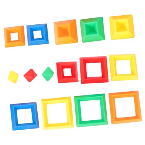 PartyKindom 15 Stück Teiliges Pyramiden bauspielzeug aus Kunststoff Frühe Lernhilfe mit Bunten Formen Fördert Feinmotorik und Farberkennung Geeignet für Ab Jahren Tragbar für Zufällige Farbe PartyKindom 15 Stück Teiliges Pyramiden bauspielzeug aus Kunststoff Frühe Lernhilfe mit Bunten Formen Fördert Feinmotorik und Farberkennung Geeignet für Ab Jahren Tragbar für Zufällige Farbe von PartyKindom