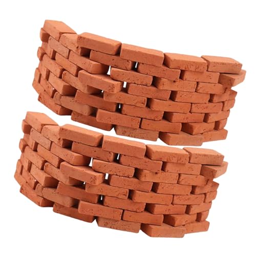 PartyKindom 150 Stück Teiliges Miniatur Ziegelstein Modellset aus Hochwertigem Realistische Sandtisch Deko Leicht und Kompakt für Landschaftsbau Bastelprojekte und Miniaturhäuser PartyKindom 150 Stück Teiliges Miniatur Ziegelstein Modellset aus Hochwertigem Realistische Sandtisch Deko Leicht und Kompakt für Landschaftsbau Bastelprojekte und Miniaturhäuser von PartyKindom