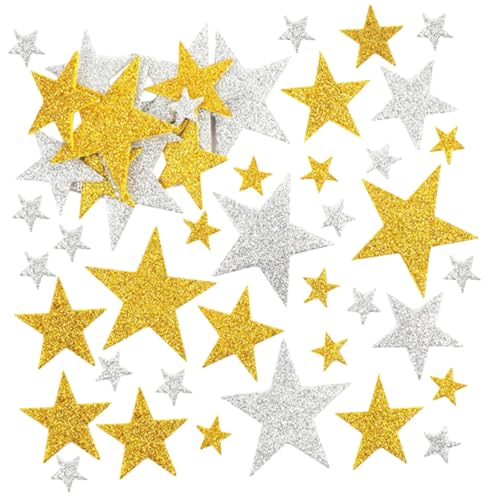 PartyKindom 180 Stück Teiliges Glitzer Stern Aufkleber Funkelnde Eva Sterne Selbstklebend Sichere Kanten für Weihnachtsdeko Bastelprojekte Scrapbooking und Kinderbelohnung PartyKindom 180 Stück Teiliges Glitzer Stern Aufkleber Funkelnde Eva Sterne Selbstklebend Sichere Kanten für Weihnachtsdeko Bastelprojekte Scrapbooking und Kinderbelohnung von PartyKindom