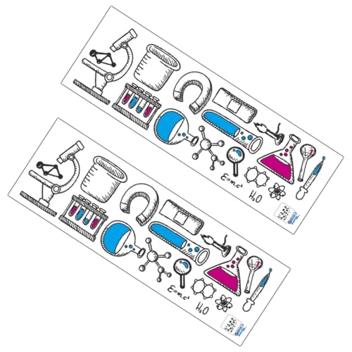 PartyKindom 2 Blätter Chemie Wandsticker Selbstklebend Abziehbilder für Klassenzimmer Wissenschaftliche Elemente Wandtattoo für Kinderzimmer und Labor Dekoration Entfernbare PVC Aufkleber PartyKindom 2 Blätter Chemie Wandsticker Selbstklebend Abziehbilder für Klassenzimmer Wissenschaftliche Elemente Wandtattoo für Kinderzimmer und Labor Dekoration Entfernbare PVC Aufkleber von PartyKindom