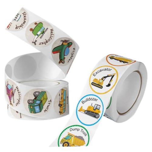 PartyKindom 2 Rollen Belohnungssticker mit Fahrzeugmotiven Bunte Selbstklebende Kindergarten Aufkleber für Lehrkräfte Designs als Belohnung und Bastelzubehör PartyKindom 2 Rollen Belohnungssticker mit Fahrzeugmotiven Bunte Selbstklebende Kindergarten Aufkleber für Lehrkräfte Designs als Belohnung und Bastelzubehör von PartyKindom