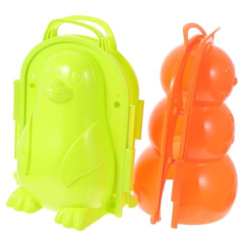 PartyKindom 2 STÜCK Schneeballformer Winter Outdoor für Niedliche Schneemann und Pinguin Modelle Praktische Schneeballzangen für Spaßiges Schneespiel im Freien PartyKindom 2 STÜCK Schneeballformer Winter Outdoor für Niedliche Schneemann und Pinguin Modelle Praktische Schneeballzangen für Spaßiges Schneespiel im Freien von PartyKindom