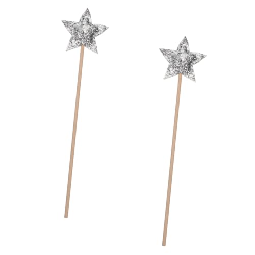 PartyKindom 2 Stück Feenstäbe Glitzer Stern Zauberstab Kindergeburtstag Kostüm Mädchen Engel Sticks für Rollenspiele Party Dekoration PartyKindom 2 Stück Feenstäbe Glitzer Stern Zauberstab Kindergeburtstag Kostüm Mädchen Engel Sticks für Rollenspiele Party Dekoration von PartyKindom