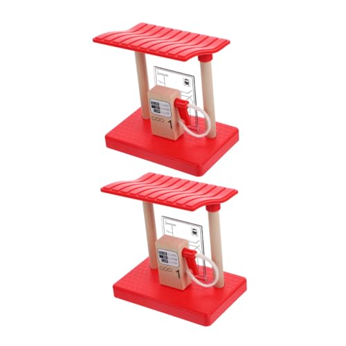 PartyKindom 2 Stück Holz Eisenbahn Zubehör DIY Gasstation Modell für Natürlicher Holz Baustellenfahrzeug Spielset Sicher und Robust Fördert Familienaktivitäten und Kreatives PartyKindom 2 Stück Holz Eisenbahn Zubehör DIY Gasstation Modell für Natürlicher Holz Baustellenfahrzeug Spielset Sicher und Robust Fördert Familienaktivitäten und Kreatives von PartyKindom