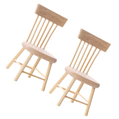 PartyKindom 2 Stück Maßstab Miniaturmöbel Puppenhaus Dekoration Leichte Formstabile Eichenholzmöbel für Garten Fensterbank Kinderzimmer Detailreich und Sicher PartyKindom 2 Stück Maßstab Miniaturmöbel Puppenhaus Dekoration Leichte Formstabile Eichenholzmöbel für Garten Fensterbank Kinderzimmer Detailreich und Sicher von PartyKindom
