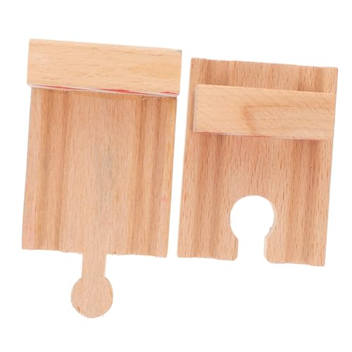 PartyKindom 2 Stück Teiliges Holz Eisenbahn Schienen Zubehör Stoppschienen für Ab Jahren Robustes DIY Holzeisenbahn Gleis Zubehör Kompatibel mit Meisten Holzspielzeug Eisenbahnen Fördert PartyKindom 2 Stück Teiliges Holz Eisenbahn Schienen Zubehör Stoppschienen für Ab Jahren Robustes DIY Holzeisenbahn Gleis Zubehör Kompatibel mit Meisten Holzspielzeug Eisenbahnen Fördert von PartyKindom