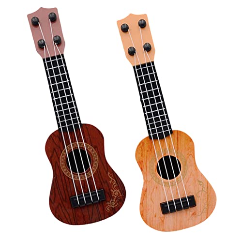 PartyKindom 2 Stück Teiliges Ukulele für Kleines Realistisches Modell in Gelb und Braun Pädagogisches Musikinstrument für Frühe Bildung und Musikalisches Lernen für Anfänger PartyKindom 2 Stück Teiliges Ukulele für Kleines Realistisches Modell in Gelb und Braun Pädagogisches Musikinstrument für Frühe Bildung und Musikalisches Lernen für Anfänger von PartyKindom