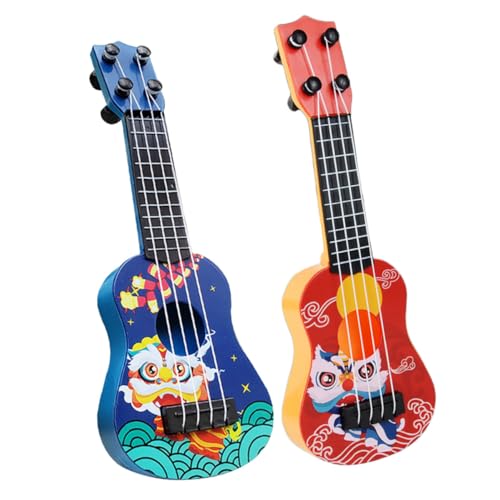 PartyKindom 2 Stück Ukulele Mini Gitarre aus Hochwertigem Material Sicher und Realistisch für Kleinkinder Jahre zur Musikalischen Früherziehung und Spielerischem Lernen PartyKindom 2 Stück Ukulele Mini Gitarre aus Hochwertigem Material Sicher und Realistisch für Kleinkinder Jahre zur Musikalischen Früherziehung und Spielerischem Lernen von PartyKindom