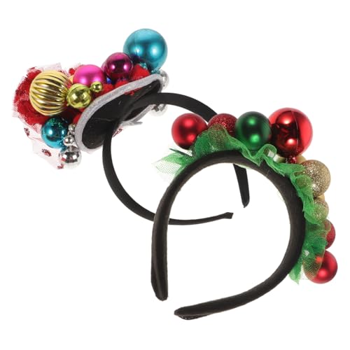 PartyKindom 2 Stück Weihnachtliche Haarreifen Teiliges Glocken Stirnband für Damen Party Kopfschmuck Festlich Geeignet für Weihnachtsfeier Tanzveranstaltung und Karneval PartyKindom 2 Stück Weihnachtliche Haarreifen Teiliges Glocken Stirnband für Damen Party Kopfschmuck Festlich Geeignet für Weihnachtsfeier Tanzveranstaltung und Karneval von PartyKindom