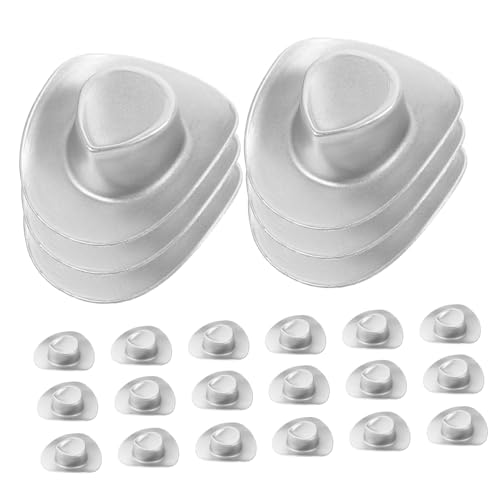 PartyKindom 20 Stück Teiliges Miniatur Cowboy Hüte Kunststoff Puppenhut Dekoration Glänzend Silber Geeignet für Puppenhaus Party DIY Bastelprojekte und Kostümzubehör PartyKindom 20 Stück Teiliges Miniatur Cowboy Hüte Kunststoff Puppenhut Dekoration Glänzend Silber Geeignet für Puppenhaus Party DIY Bastelprojekte und Kostümzubehör von PartyKindom