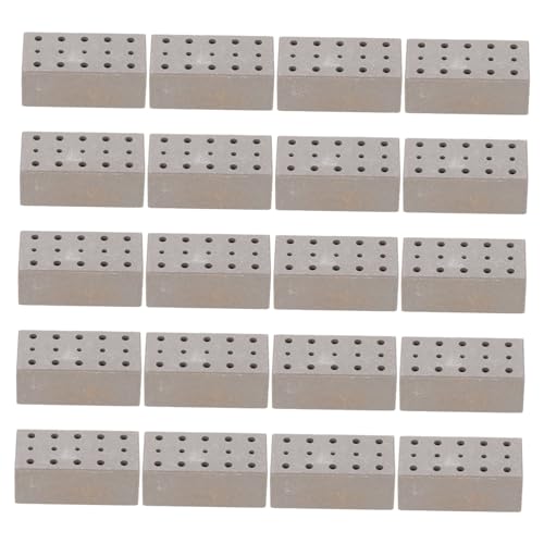 PartyKindom 20 Stück Teiliges Miniatur Ziegelstein Modell Rechteckige Backsteinform mit Löchern DIY Micro Landschaftsbau Dekoration Kindgerechtes Bastelmaterial für Garten und Puppenhaus PartyKindom 20 Stück Teiliges Miniatur Ziegelstein Modell Rechteckige Backsteinform mit Löchern DIY Micro Landschaftsbau Dekoration Kindgerechtes Bastelmaterial für Garten und Puppenhaus von PartyKindom