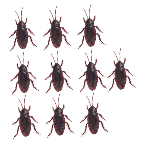 PartyKindom 20 Stück Teiliges Realistische Fake Kakerlaken Streichspielzeug Leicht und Detailgetreu für Halloween Party und Karneval Langlebige Insekten für Kreative Scherze und Spaß PartyKindom 20 Stück Teiliges Realistische Fake Kakerlaken Streichspielzeug Leicht und Detailgetreu für Halloween Party und Karneval Langlebige Insekten für Kreative Scherze und Spaß von PartyKindom