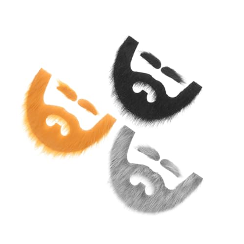 PartyKindom 3 Sätze Selbstklebende falsche Gesichtsbehaarung in Gelbbraun Schwarz Schwarz Realistische Haftende Gesichtsbehaarung für Halloween Karneval Cosplay und Fasching Vielseitige PartyKindom 3 Sätze Selbstklebende falsche Gesichtsbehaarung in Gelbbraun Schwarz Schwarz Realistische Haftende Gesichtsbehaarung für Halloween Karneval Cosplay und Fasching Vielseitige von PartyKindom