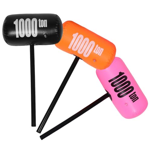 PartyKindom 3 Stück Aufblasbarer Hammer Teiliges PVC Groß Leicht für Outdoor Aktivitäten Party Requisiten Sicherer Spaß für Geburtstag Dekoration PartyKindom 3 Stück Aufblasbarer Hammer Teiliges PVC Groß Leicht für Outdoor Aktivitäten Party Requisiten Sicherer Spaß für Geburtstag Dekoration von PartyKindom