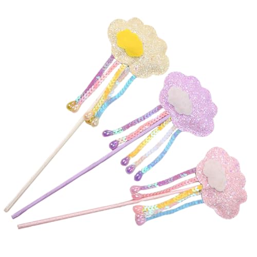 PartyKindom 3 Stück Teiliges Feenstab mit Glitzer und Quaste Bunte Zauberstäbe als Partyspielzeug und Mitgebsel für Kindergeburtstag für Feenkostüm und Festliche Dekoration PartyKindom 3 Stück Teiliges Feenstab mit Glitzer und Quaste Bunte Zauberstäbe als Partyspielzeug und Mitgebsel für Kindergeburtstag für Feenkostüm und Festliche Dekoration von PartyKindom
