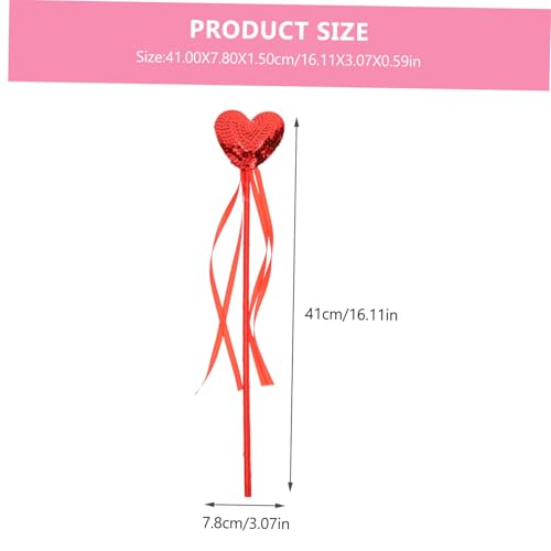 PartyKindom 3 Stück Teiliges Herz Feenstäbe mit Pailletten Glitzernde Prinzessin Zauberstäbe für Mädchen Bühnenrequisiten Kostümparty Fasching Karneval PartyKindom 3 Stück Teiliges Herz Feenstäbe mit Pailletten Glitzernde Prinzessin Zauberstäbe für Mädchen Bühnenrequisiten Kostümparty Fasching Karneval von PartyKindom