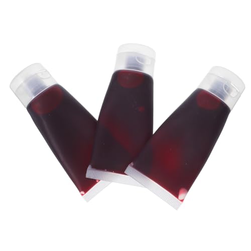 PartyKindom 3 Stück Teiliges Kunstblut Hautfreundliches Abwaschbares Halloween Make Up für Gesicht Körper Realistische Dickflüssige Vampir für Party Film Requisiten und Kreative Streiche PartyKindom 3 Stück Teiliges Kunstblut Hautfreundliches Abwaschbares Halloween Make Up für Gesicht Körper Realistische Dickflüssige Vampir für Party Film Requisiten und Kreative Streiche von PartyKindom