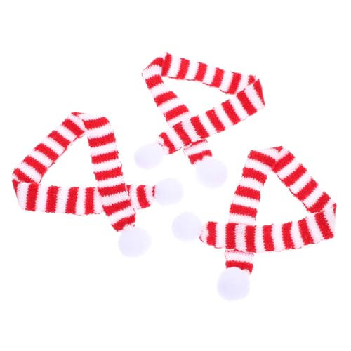 PartyKindom 3 Stück Teiliges Mini Weihnachtsschals aus Strapazierfähigem Stoff Flexibel und Dekorativ Geeignet für Puppen Flaschen und Kleine Spielzeuge Festliche Party Deko für PartyKindom 3 Stück Teiliges Mini Weihnachtsschals aus Strapazierfähigem Stoff Flexibel und Dekorativ Geeignet für Puppen Flaschen und Kleine Spielzeuge Festliche Party Deko für von PartyKindom