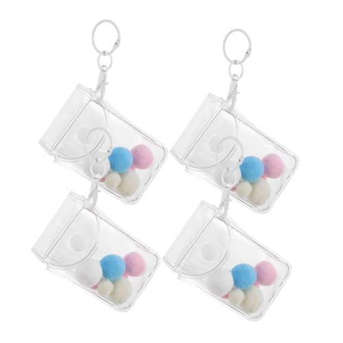 PartyKindom 3 Stück Teiliges Transparente PVC Hänge Organizer mit Schlüsselanhänger Tragbare Aufbewahrungstasche für Sammlerfiguren Minimalistisches Design Sicherer Schutz Alltagstasche PartyKindom 3 Stück Teiliges Transparente PVC Hänge Organizer mit Schlüsselanhänger Tragbare Aufbewahrungstasche für Sammlerfiguren Minimalistisches Design Sicherer Schutz Alltagstasche von PartyKindom