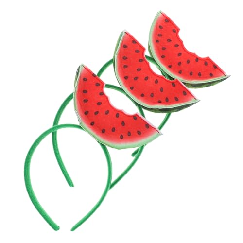 PartyKindom 3 Stück Teiliges Wassermelonen Haarband für Weiches Bequemes Party Cosplay Stirnband Elastisch Langlebig für Kindergeburtstag und Poolparty PartyKindom 3 Stück Teiliges Wassermelonen Haarband für Weiches Bequemes Party Cosplay Stirnband Elastisch Langlebig für Kindergeburtstag und Poolparty von PartyKindom