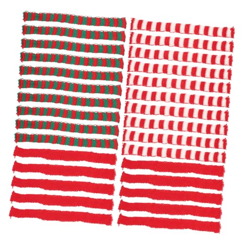 PartyKindom 30 Stück Teiliges Gestrickte Mini Schals mit Weihnachtsmotiv Weiche Flauschige Puppenschals in Rot Weiß Grün Deko und Partyaccessoires für Puppen und Festliche Bastelideen PartyKindom 30 Stück Teiliges Gestrickte Mini Schals mit Weihnachtsmotiv Weiche Flauschige Puppenschals in Rot Weiß Grün Deko und Partyaccessoires für Puppen und Festliche Bastelideen von PartyKindom