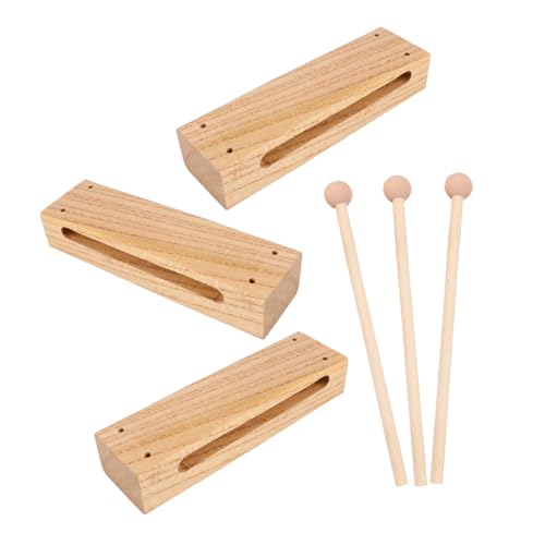 PartyKindom 3er-Sets Holz-rhythmusblock: Rhythmusblock-Set Aus Holz Für Kinder – Musikinstrument Aus Massivem Hartholz Mit Schlägeln Für Den Musikunterricht PartyKindom 3er-Sets Holz-rhythmusblock: Rhythmusblock-Set Aus Holz Für Kinder – Musikinstrument Aus Massivem Hartholz Mit Schlägeln Für Den Musikunterricht von PartyKindom