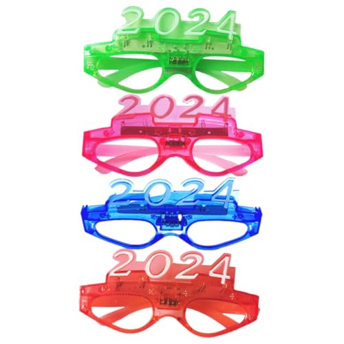 PartyKindom 4 Paare LED Partybrillen Leuchtend Bunte Leuchtbrillen Festival Brillen für Erwachsene und Glow In The Dark Gläser für Karneval Silvester Zufällige Farbe Zufällige Farbe PartyKindom 4 Paare LED Partybrillen Leuchtend Bunte Leuchtbrillen Festival Brillen für Erwachsene und Glow In The Dark Gläser für Karneval Silvester Zufällige Farbe Zufällige Farbe von PartyKindom