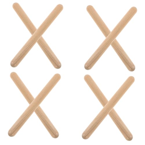PartyKindom 4 Paare Rhythmusstäbe aus Natürlichem Holz Sicher und Leicht Orff Percussion Instrument für Vorschule und Kindergarten Interaktive Musik und Lernaktivitäten PartyKindom 4 Paare Rhythmusstäbe aus Natürlichem Holz Sicher und Leicht Orff Percussion Instrument für Vorschule und Kindergarten Interaktive Musik und Lernaktivitäten von PartyKindom