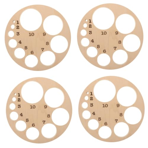 PartyKindom 4 Stück Diagramm Des Gebärmutterhalses Planke Geburt Hebammen- Weiblich Fötal Körper Klassen Oberschenkeltrainer Reflexologie Perlen Trainierender Trainingsbälle Beige Hölzern von PartyKindom