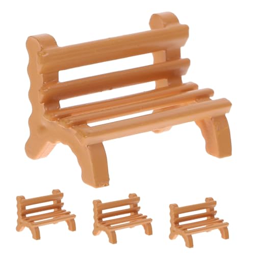 PartyKindom 4 Stück Maßstab Kunststoffmodell Vintage Stil Kleine Gartenmöbel Deko für Puppenhaus und Landschaftsgestaltung PartyKindom 4 Stück Maßstab Kunststoffmodell Vintage Stil Kleine Gartenmöbel Deko für Puppenhaus und Landschaftsgestaltung von PartyKindom