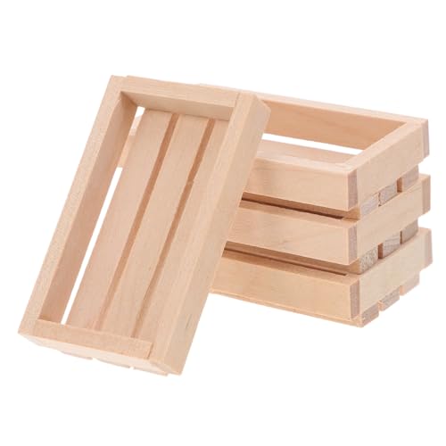 PartyKindom 4 Stück Miniatur Holzaufbewahrungskisten Robust Vielseitig Dekorativ für Puppenhaus Gartendekoration Micro Landschaften Holzregale PartyKindom 4 Stück Miniatur Holzaufbewahrungskisten Robust Vielseitig Dekorativ für Puppenhaus Gartendekoration Micro Landschaften Holzregale von PartyKindom