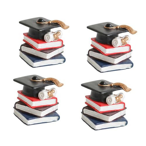 PartyKindom 4 Stück Teiliges Buchform Kuchenornament Abschluss und Geburtstagsfeier Tortendeko Resin Cupcake Deko Party Zubehör für Festtagstorten PartyKindom 4 Stück Teiliges Buchform Kuchenornament Abschluss und Geburtstagsfeier Tortendeko Resin Cupcake Deko Party Zubehör für Festtagstorten von PartyKindom