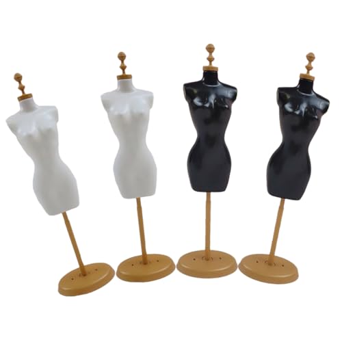 PartyKindom 4 Stück Teiliges Mini schaufensterpuppen Robustem Abs Stabiler Puppenständer für Puppenkleidung und Dekoration als Tischdeko und DIY anzeigemodell PartyKindom 4 Stück Teiliges Mini schaufensterpuppen Robustem Abs Stabiler Puppenständer für Puppenkleidung und Dekoration als Tischdeko und DIY anzeigemodell von PartyKindom