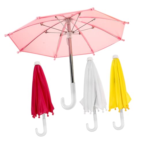 PartyKindom 4 Stück Teiliges Miniatur Puppenhaus Regenschirm Realistische Miniatur Deko in Weiß Gelb Rosa Stabiles Material Detailreich Gefertigt als Puppenzubehör und Hausdekoration PartyKindom 4 Stück Teiliges Miniatur Puppenhaus Regenschirm Realistische Miniatur Deko in Weiß Gelb Rosa Stabiles Material Detailreich Gefertigt als Puppenzubehör und Hausdekoration von PartyKindom