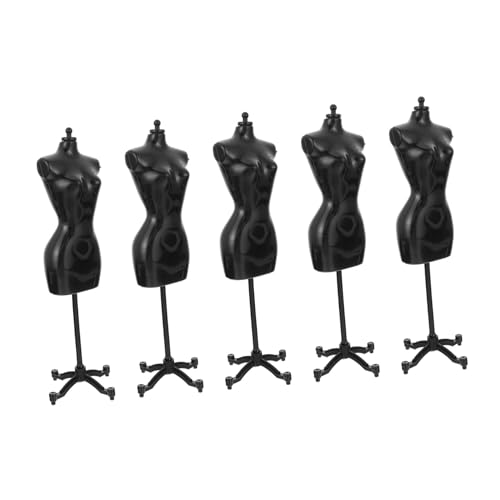 PartyKindom 5 Stück Teiliges Puppenkleiderständer Miniatur Doll Clothes Display Rack Stabiler Schwarzer Mannequin Kleiderhalter für Puppenkleidung DIY Zubehör für Puppenhaus PartyKindom 5 Stück Teiliges Puppenkleiderständer Miniatur Doll Clothes Display Rack Stabiler Schwarzer Mannequin Kleiderhalter für Puppenkleidung DIY Zubehör für Puppenhaus von PartyKindom