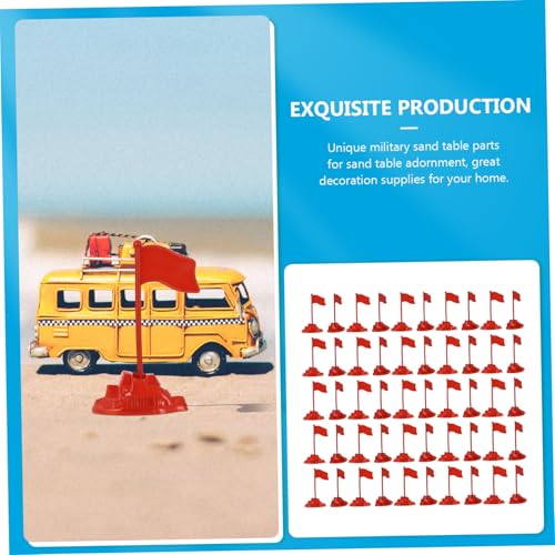 PartyKindom 50 Sätze Rote Flaggen Modellspielzeug aus Kunststoff Miniatur Sandtisch Dekoration DIY Szenen Zubehör Leicht Kompakt als Geschenk für Modellbau PartyKindom 50 Sätze Rote Flaggen Modellspielzeug aus Kunststoff Miniatur Sandtisch Dekoration DIY Szenen Zubehör Leicht Kompakt als Geschenk für Modellbau von PartyKindom