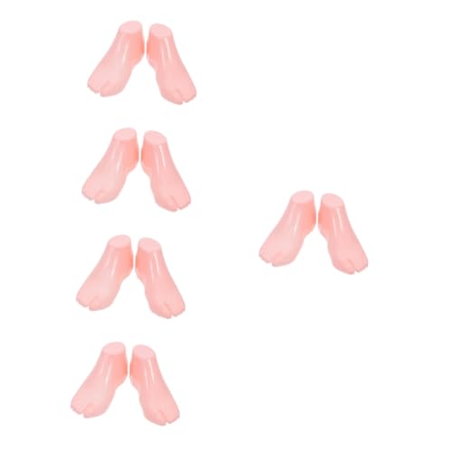 PartyKindom 5st Schuhspanner Sockenformer Knöchelschaufensterpuppe Sandalen-socken-mannequin Socken-display-fuß Schaufensterpuppenbeine Schuhpuppe Sandalen Fußmodell Schuhmodell Plastik Rosa von PartyKindom