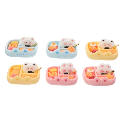 PartyKindom 6 Stück Miniatur Sushi Bento Boxen aus Resin Niedliche Miniatur Tierfiguren Realistische Puppenhaus Essensdekoration Vielseitige Lunchbox Modelle für DIY und Puppenhaus Küchen PartyKindom 6 Stück Miniatur Sushi Bento Boxen aus Resin Niedliche Miniatur Tierfiguren Realistische Puppenhaus Essensdekoration Vielseitige Lunchbox Modelle für DIY und Puppenhaus Küchen von PartyKindom