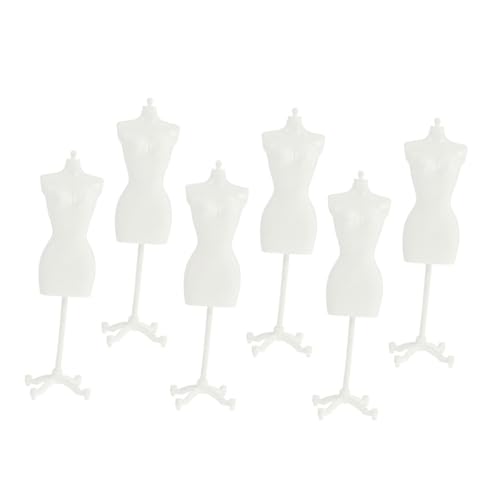 PartyKindom 6 Stück Teiliges Mini Puppenkleid Ständer Kompakte Puppenbüsten mit Glatter Oberfläche Ohne Knicke zur Kleiderpräsentation Leichtes Sicheres Design für Puppenhausdekoration und PartyKindom 6 Stück Teiliges Mini Puppenkleid Ständer Kompakte Puppenbüsten mit Glatter Oberfläche Ohne Knicke zur Kleiderpräsentation Leichtes Sicheres Design für Puppenhausdekoration und von PartyKindom