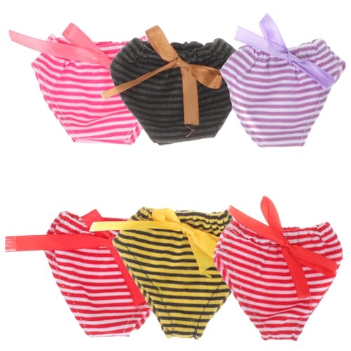 PartyKindom 6 Stück Teiliges Mini Puppenunterwäsche für Puppen Elastische Wiederverwendbare Puppenhöschen Weiche Unterhosen für Kleine Mädchen Bequemes Zufällige Farbe PartyKindom 6 Stück Teiliges Mini Puppenunterwäsche für Puppen Elastische Wiederverwendbare Puppenhöschen Weiche Unterhosen für Kleine Mädchen Bequemes Zufällige Farbe von PartyKindom