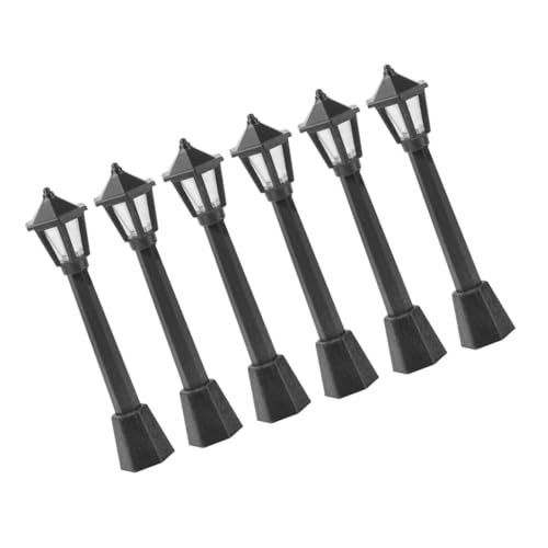PartyKindom 6 Stück Teiliges Miniatur Straßenlaternen Modell Detailgetreue Langlebige Puppenhaus Beleuchtung Vielseitig Dekorativ für DIY Kreative Mini Haus Zubehör PartyKindom 6 Stück Teiliges Miniatur Straßenlaternen Modell Detailgetreue Langlebige Puppenhaus Beleuchtung Vielseitig Dekorativ für DIY Kreative Mini Haus Zubehör von PartyKindom
