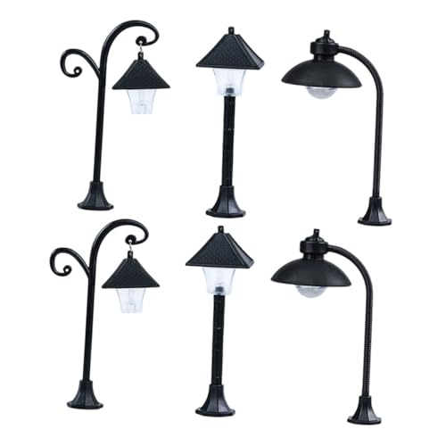 PartyKindom 6 Stück Teiliges Miniatur Straßenlaternen Realistische Modelllampen für Puppenhaus und Mikrolandschaft Dekorative Kleine Straßenlampen für Garten Innenraumgestaltung PartyKindom 6 Stück Teiliges Miniatur Straßenlaternen Realistische Modelllampen für Puppenhaus und Mikrolandschaft Dekorative Kleine Straßenlampen für Garten Innenraumgestaltung von PartyKindom