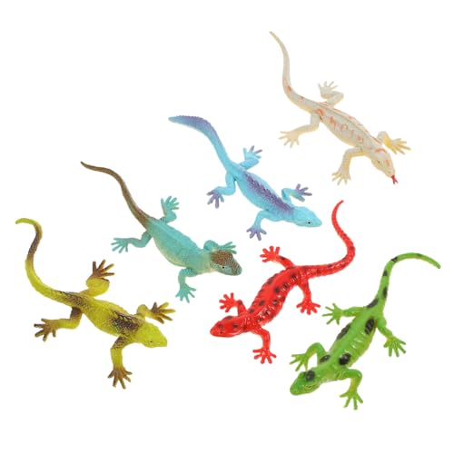 PartyKindom 6 Stück Teiliges Realistisches Echsen aus Kunststoff Lebensechte Reptilien Figuren für Garten und Lernzwecke Detailgetreue Mini Lizard Statue als Dekoratives Tiermodell PartyKindom 6 Stück Teiliges Realistisches Echsen aus Kunststoff Lebensechte Reptilien Figuren für Garten und Lernzwecke Detailgetreue Mini Lizard Statue als Dekoratives Tiermodell von PartyKindom