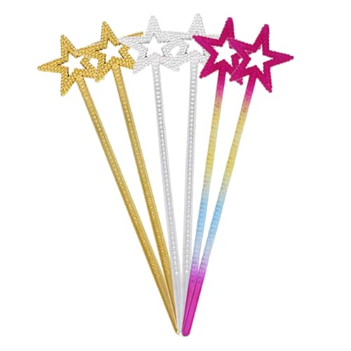 PartyKindom 6 Stück Teiliges Stern Fairy Stäbe Gold Silber Sichere Bühnenrequisiten für Feenkostüme Geburtstagsfeiern Halloween Cosplay und Rollenspiele PartyKindom 6 Stück Teiliges Stern Fairy Stäbe Gold Silber Sichere Bühnenrequisiten für Feenkostüme Geburtstagsfeiern Halloween Cosplay und Rollenspiele von PartyKindom