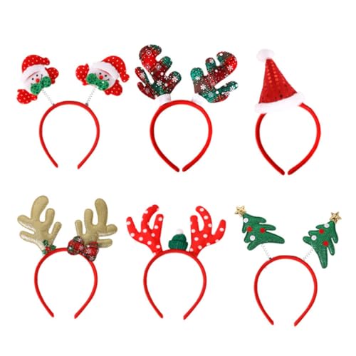 PartyKindom 6 Stück Teiliges Weihnachts Haarband mit Xmas Elementen Wiederverwendbar Robust und Tragbar Festlicher Haarschmuck für Party Bühne und Familienfeier Zufällige Designs PartyKindom 6 Stück Teiliges Weihnachts Haarband mit Xmas Elementen Wiederverwendbar Robust und Tragbar Festlicher Haarschmuck für Party Bühne und Familienfeier Zufällige Designs von PartyKindom